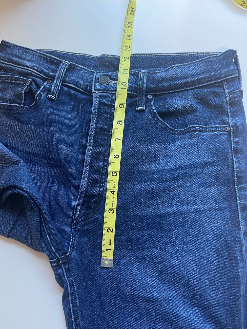 Mother Lil Mother Lil Tripper Ankle Homecoming High Blue Jeans 30 - Picture 12 of 13